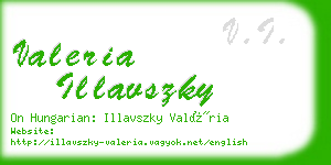 valeria illavszky business card